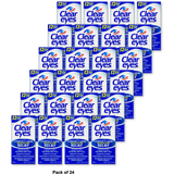 Clear Eyes Clear Contact Lens Relief Eye Drops0.5Oz (Pack Of 24)
