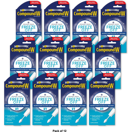 Compound W Freeze Off Wart Removal System 8 Applecators 3oz (Pack of 12)