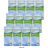 Debrox Swimmers Ear Relief Ear Drying Drops Water Clogged Relief 1Oz (Pack Of 12)
