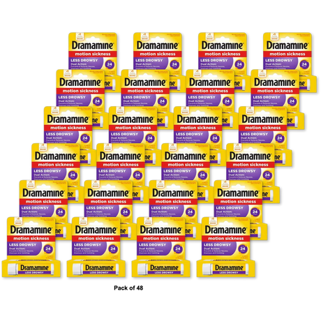 Dramamine Less Drowsy Formula Tablets 0.96oz (Pack of 48)