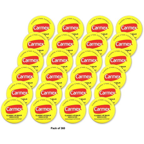 Carmex Moisturizing Lip Balm Original Flavor 0.25Oz (Pack of 360)