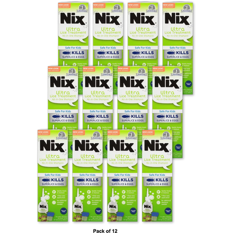 Nix Ultra All In One Lice Treatment Shampoo 4Oz (Pack of 12)
