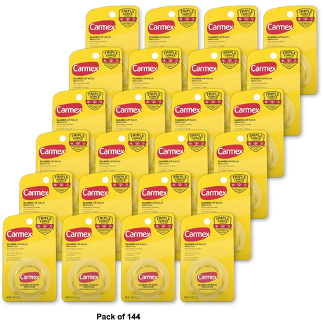 Carmex Original Classic Lip Balm Medicated 0.25Oz (Pack of 144)