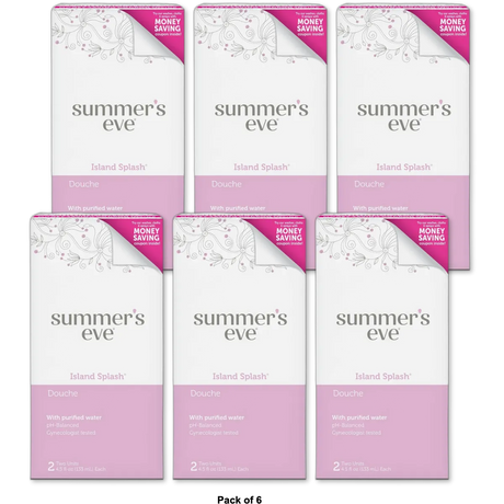Summers Eve Cleansing Douche Island SplashTwin Pack 4.5oz (Pack of 6)