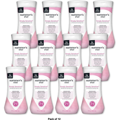 Summers Eve Cleansing Wash For Sensitive Skin 9Oz (Pack of 12)