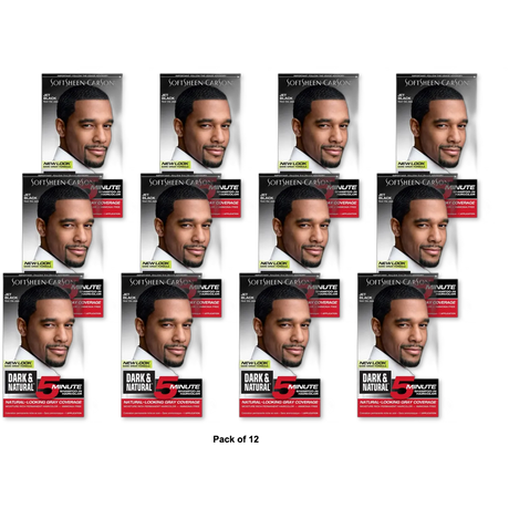 Dark And Natural Permanent Hair Color Jet Black Kit 0.4Oz(Pack of 12)