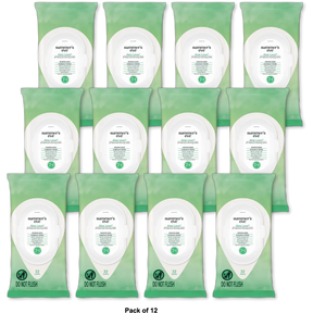 Summers Eve Feminine Cleansing Cloths for Sensitive Skin Aloe Love 7.7oz(Pack of 12)