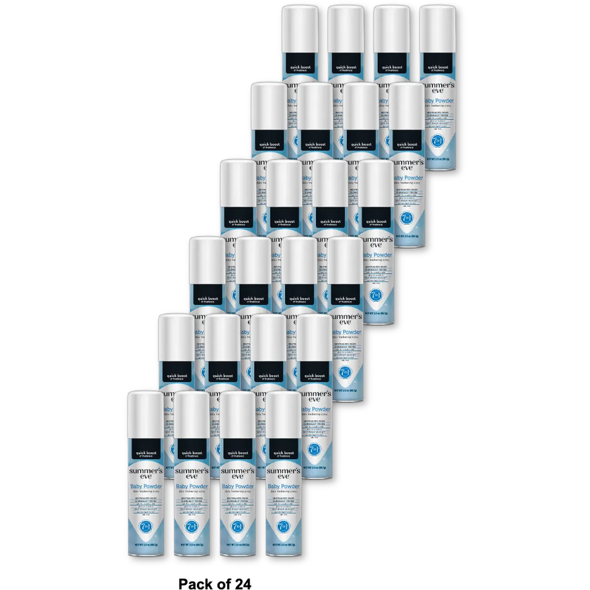 Summers Eve Feminine Deodorant Spray Baby Powder 2Oz (Pack of 24)