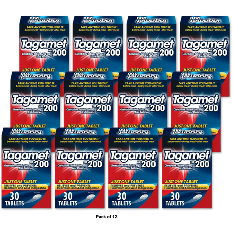 Tagamet Hb 200 Mg Cimetidine Acid Reducer And Heartburn Relief 8oz (Pack of 12)