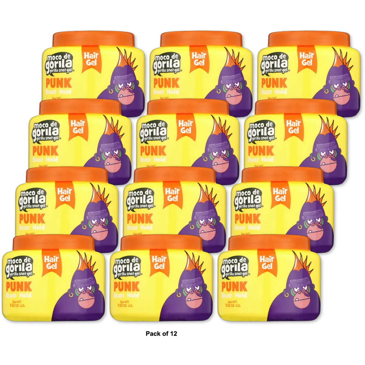 Moco De Gorila Punk Hair Gel 9.52Oz (Pack of 12)