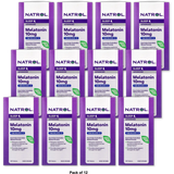 Natrol Melatonin Advanced Sleep 10 Mg Time Release Supplement Tablets 2.08oz (Pack of 12)