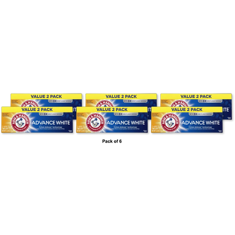 Arm & Hammer Extreme Whitening With Stain Defense Toothpaste 6Oz (Pack of 6)