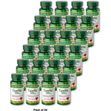 Garlic Odor Free (Coated ) 2000 Mg Herbal Supplement Tablets By Natures Bounty120 Ea 0.1Oz (Pack Of 24)