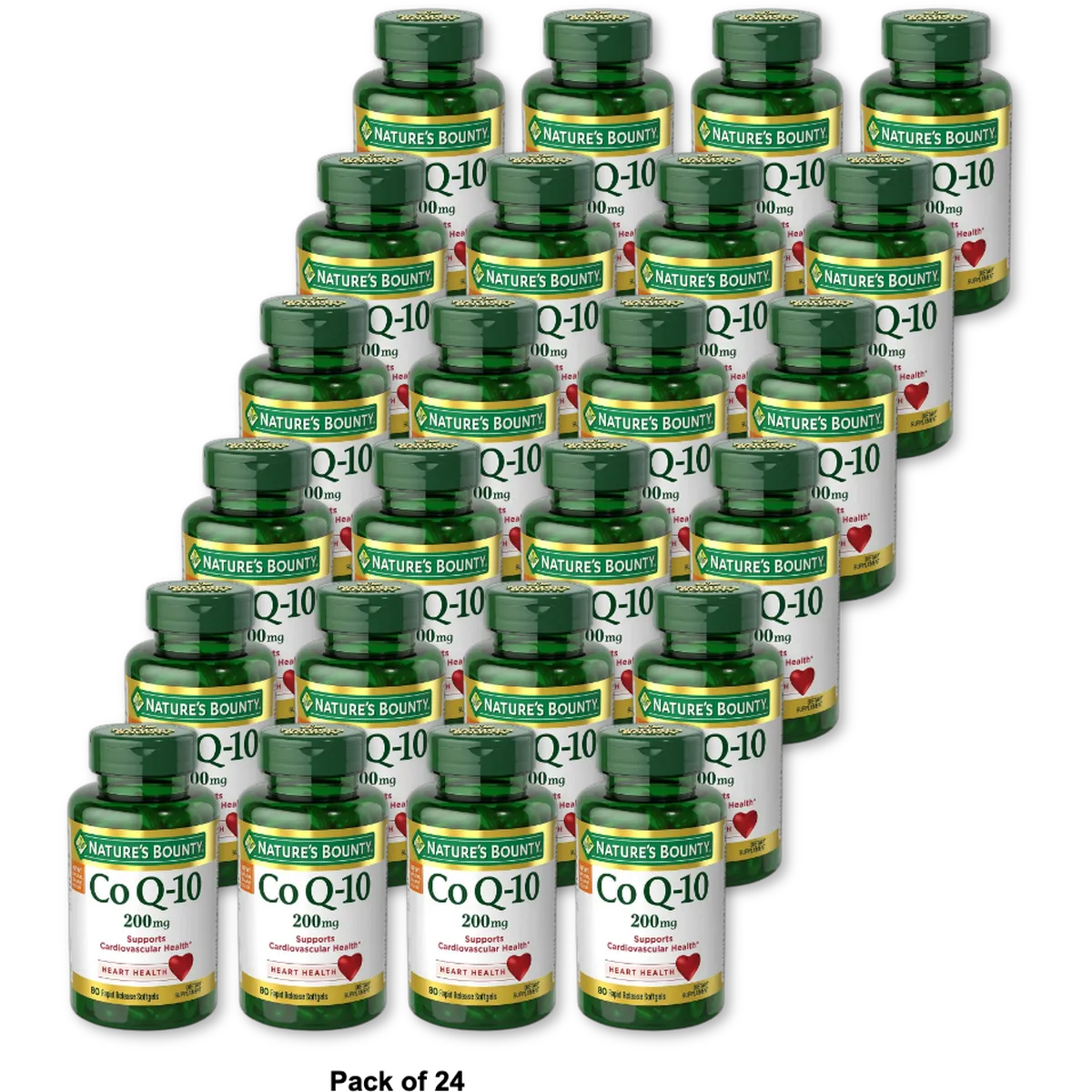 Natures Bounty Co Q-10 200 Mg Softgels Dietary Supplements 2.56Oz (Pack of 24)