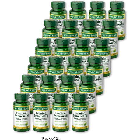 Natures Bounty Evening Primrose Oil 1000 Mg Softgels 3.36Oz (Pack of 24)
