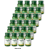 Natures Bounty Garlic Extract 1000Mg Softgels For Circulatory Function 1.77Oz (Pack of 24)