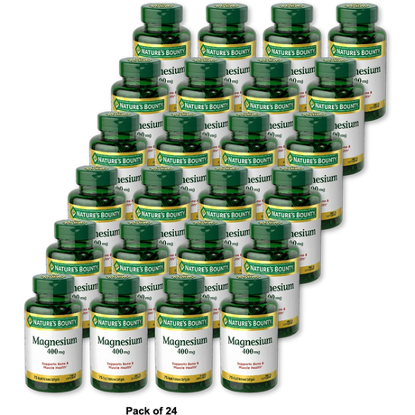 Natures Bounty High Potency Magnesium 400 mg Rapid Release Liquid Softgels 75 ea 5.44Oz (Pack of 24)