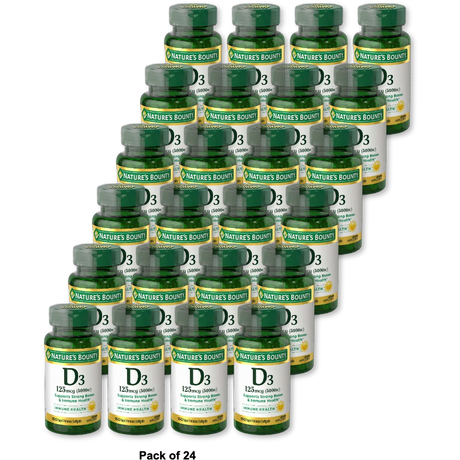 Natures Bounty Maximum Strength Vitamin D5000 Iu Softgels100 Ea 2.4Oz (Pack of 24)