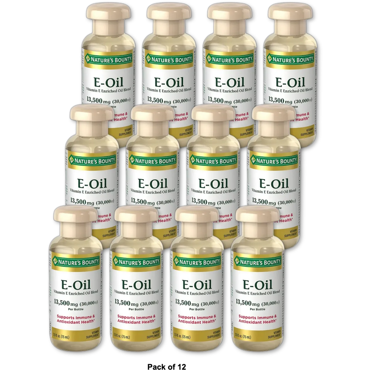 Natures Bounty Natural Vitamin E Oil 30000 I.U 2.5Oz (Pack of 12)