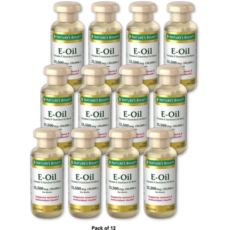 Natures Bounty Natural Vitamin E Oil 30000 I.U 2.5Oz (Pack of 12)