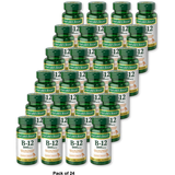 Natures Bounty Vitamin B-12 1000 Mcg Tablets Value Size 4.48Oz (Pack of 24)