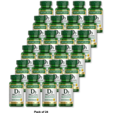 Natures Bounty Vitamin D3 1000 Iu Softgels60 Ea (Pack of 24)