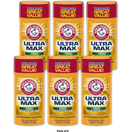 Arm & Hammer Ultramax Solid Antiperspirant And Deodorant Fresh2.6Oz (Pack Of 6)