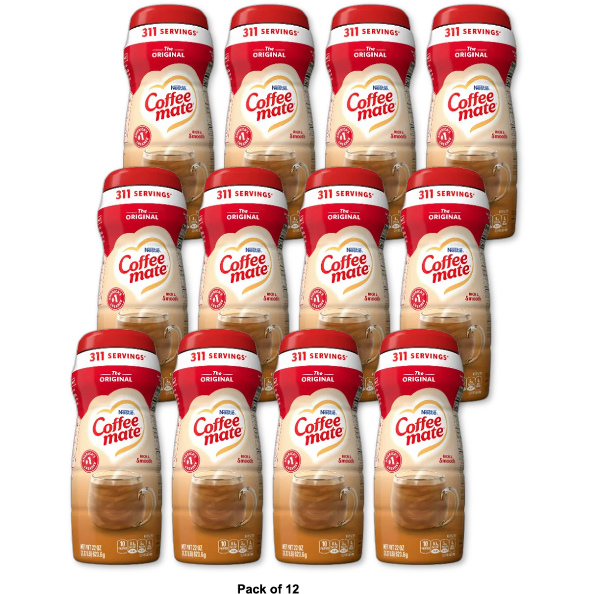 Coffee Mate The Original Powder Coffee Creamer 22Oz (Pack of 12)