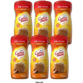 Nestle Coffee mate Hazelnut Powder Coffee Creamer 15Oz (Pack of 6)