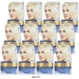 Loreal Excellence Triple Protection Hair Color Creme 2 Extra Light Natural Blonde 8.11Oz (Pack of 12)