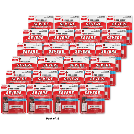 Red Cross Complete Medication Kit For Toothache1 Ea 0.1Oz (Pack Of 36)