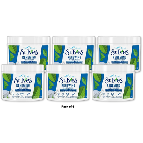 St.Ives Renewing Collagen and Elastin Facial Moisturizer 10Oz (Pack of 6)