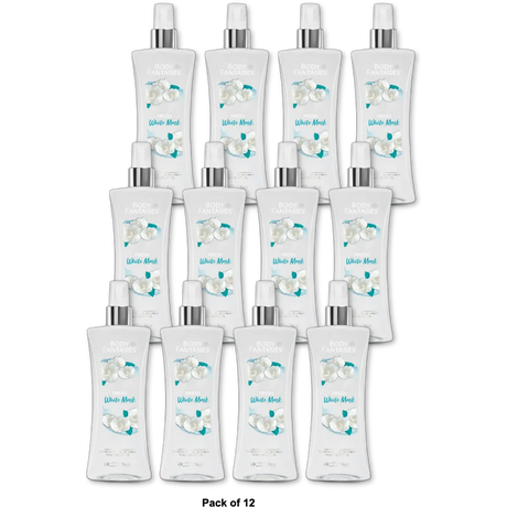 Body Fantasies Signature Fresh White Musk Body Spray 8Oz (Pack of 12)