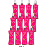 Body Fantasies Signature Pink Vanilla Kiss Fantasy Fragrance Body Spray 8Oz (Pack of 12)