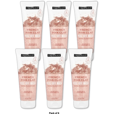 Freeman Facial Hawaiian Black Salt Peel Off Mask 6Oz (Pack of 6)