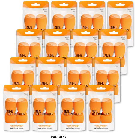 Real Techniques Miracle Complexion Sponge 0.88Oz(Pack Of 16)