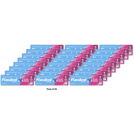 Fixodent Denture Adhesive Cream Original 1.4Oz (Pack of 24)