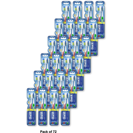 Oral B Complete Deep Clean Manual Toothbrush Soft Bristle 1.44Oz(Pack of 72)