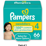 Pampers Swaddlers Active Baby Diapers 4 Sizes 63.52Oz (Pack of 1)