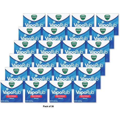 Vicks Vaporub Ointment 50Gm 1.76Oz (Pack of 36)