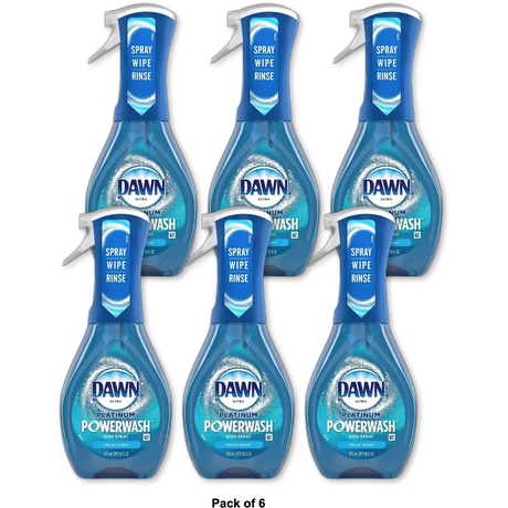 Dawn Ultra Platinum Powerwash Dish Spray Dish Soap Fresh Scent 16Oz (Pack of 6)