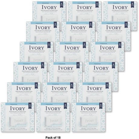 Ivory Original Soap Bath Bar 4Oz (Pack of 18)