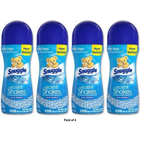 Snuggle In Wash Scent Booster Beads Blue Sparkle 19Oz (Pack of 4)