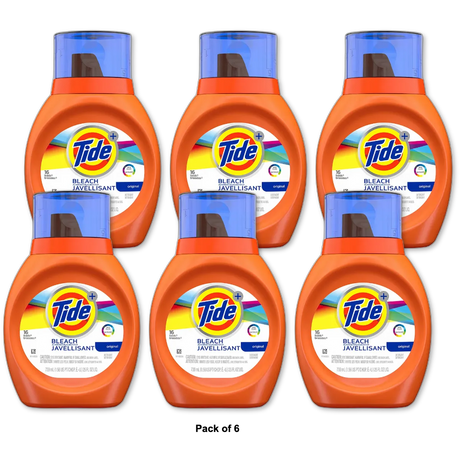 Tide 2X Ultra Liquid Detergent Original 16 Loads 25Oz (Pack of 6)