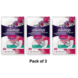 Always Discreet Ultra Thin Incontinence Pads For Women Regular Liners 2.18Oz (Pack Of 3)