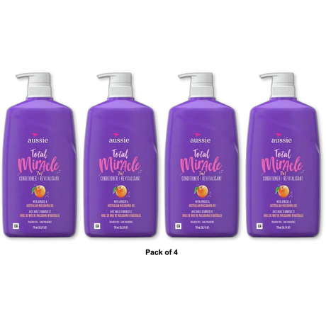 Aussie Total Miracle Collection 7N1 Hair Conditioner 26.2Oz (Pack of 4)