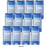 Gillette 3X Clear Gel Antiperspirant Deodorant Cool Wave 3.8Oz (Pack of 12)