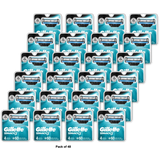 Gillette Mach3 Mens Razor Blade Refills for Shaving 16Oz (Pack of 48)