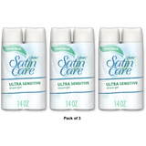 Gillette Satin Care Ultra Sensitive Womens Shave Gel Twin Pack 7Oz (Pack of 3)