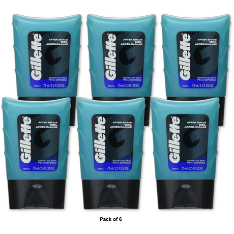 Gillette Series After Shave Gel Sensitive Skin2.5Oz (Pack Of 6)
